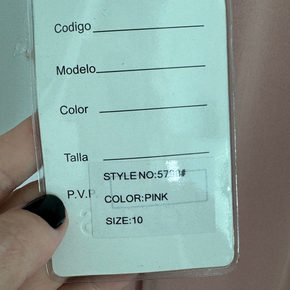 Elegant Pink Evening Gown - Picture 4 of 4